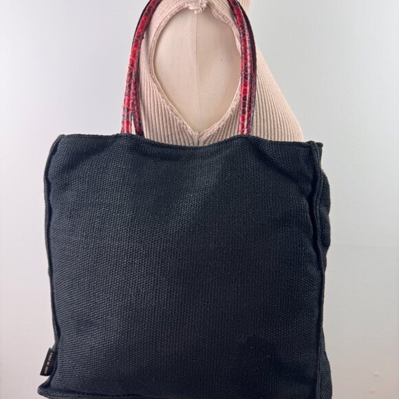 Desmo Tote Bag Black Embellished Flower Python - Picture 7 of 12